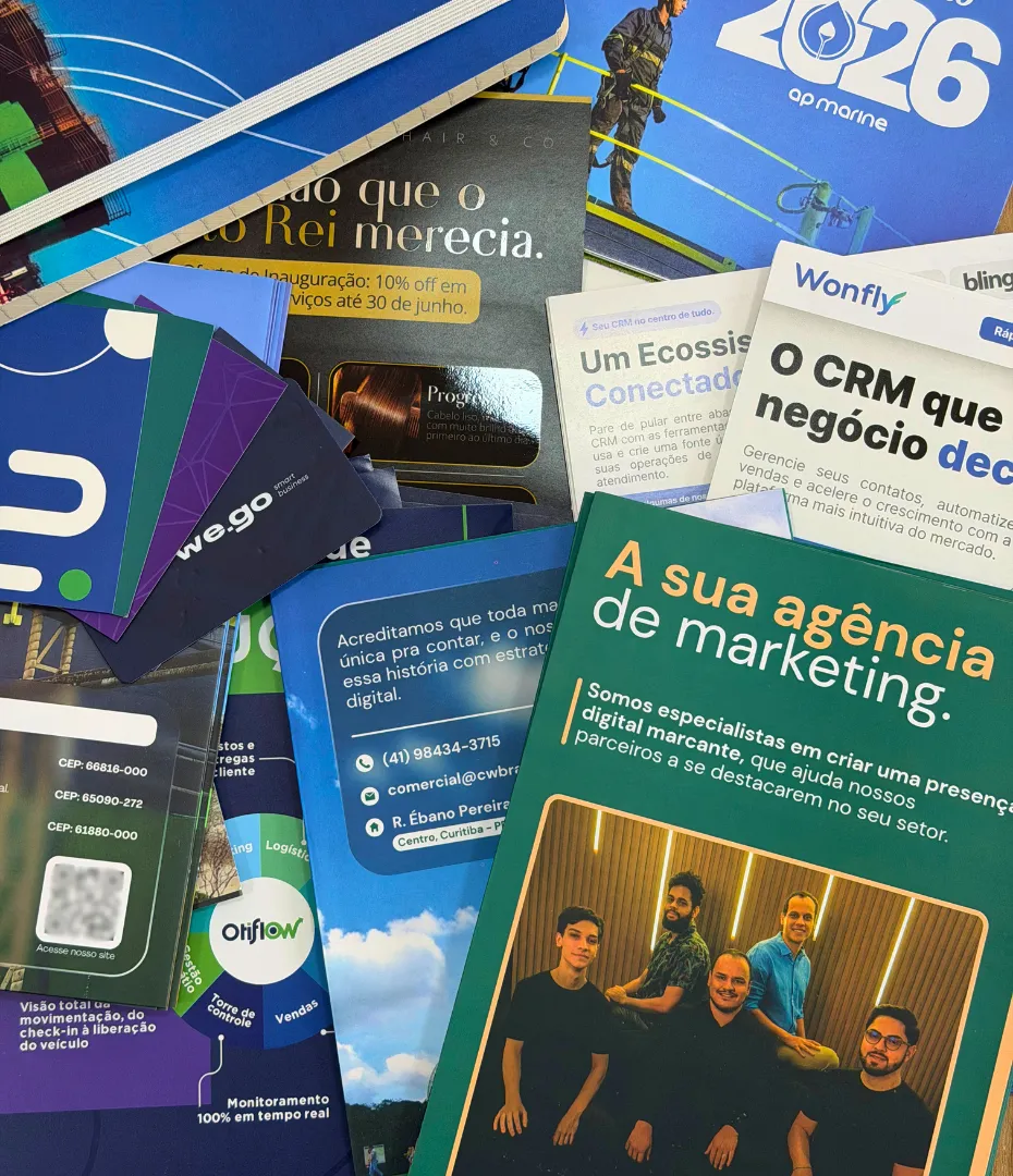Materiais Gráficos — serviço da CWBranding em Curitiba
